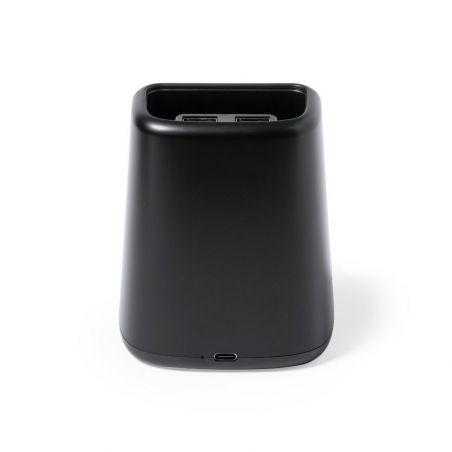 Ładowarka bezprzewodowa 15W, 2 wyjścia USB, pojemnik na przybory do pisania, stojak na telefon