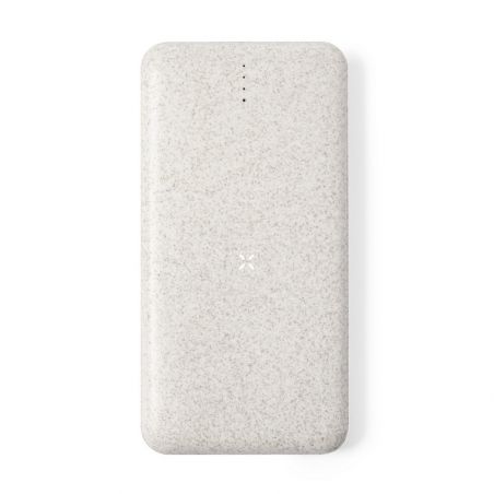 Bezprzewodowy power bank 8000 mAh ze słomy pszenicznej, ładowarka bezprzewodowa 10W