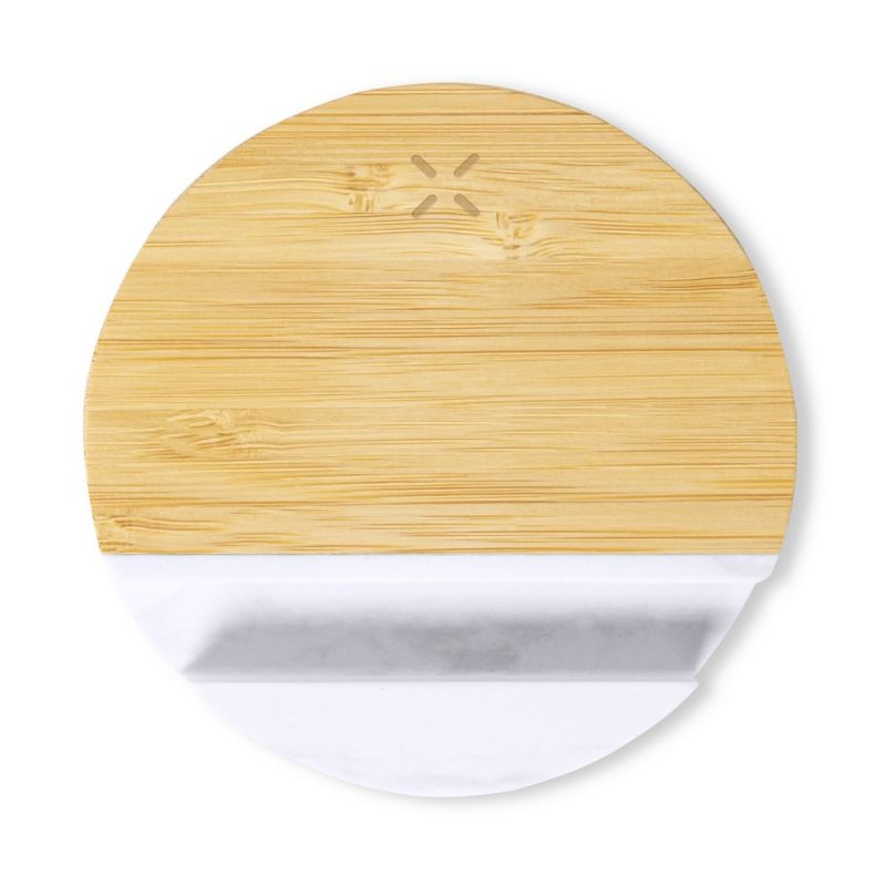 Bambusowa ładowarka bezprzewodowa 15W, stojak...