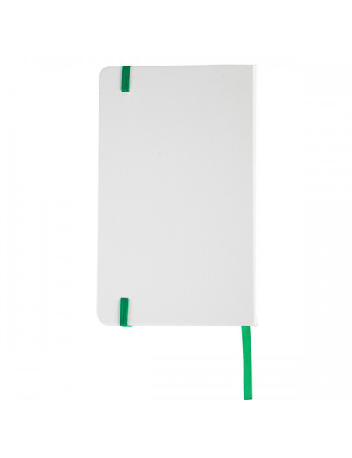 Notatnik Carmona 130x210/80k linia, zielony/biały 