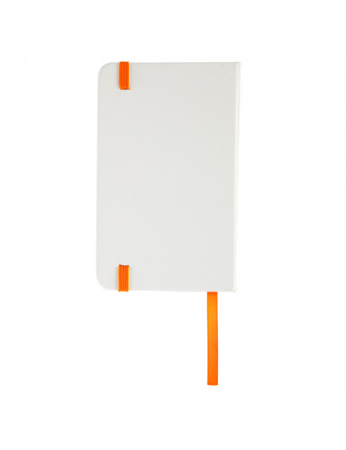 Notatnik Badalona 90x140/80k linia, pomarańczowy/biały 