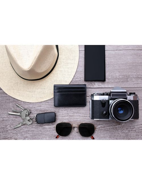 Skórzany portfel Exclusive Collection, etui na karty kredytowe, ochrona RFID | Henrye