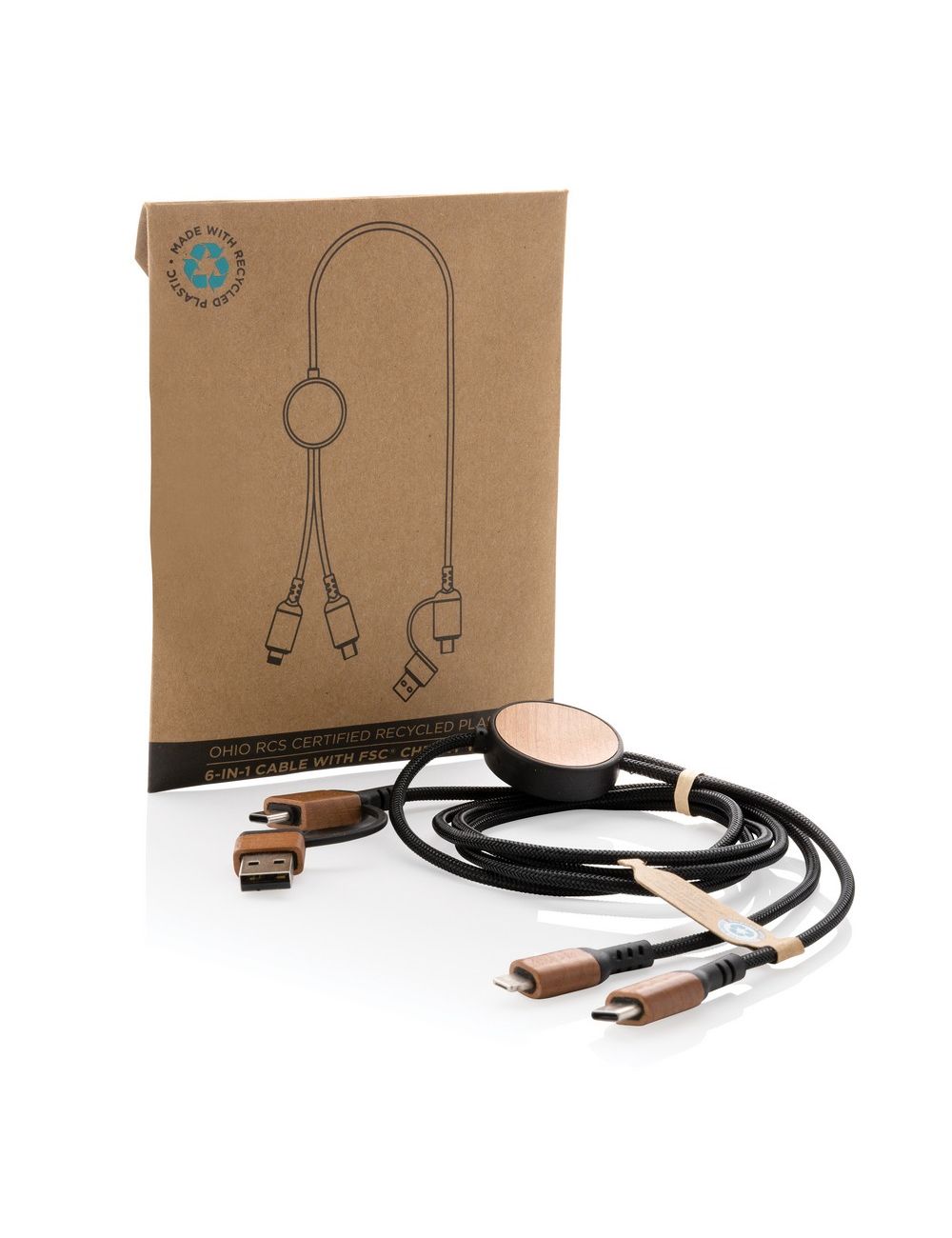 Kabel do ładowania 6 w 1 Ohio, plastik z...