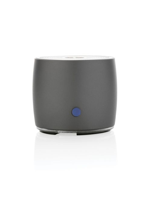 Basowy głośnik bezprzewodowy 3W Swiss Peak, aluminium z recyklingu