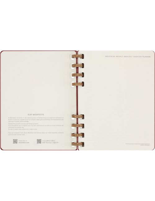 Spiralny kalendarz MOLESKINE Undated Life