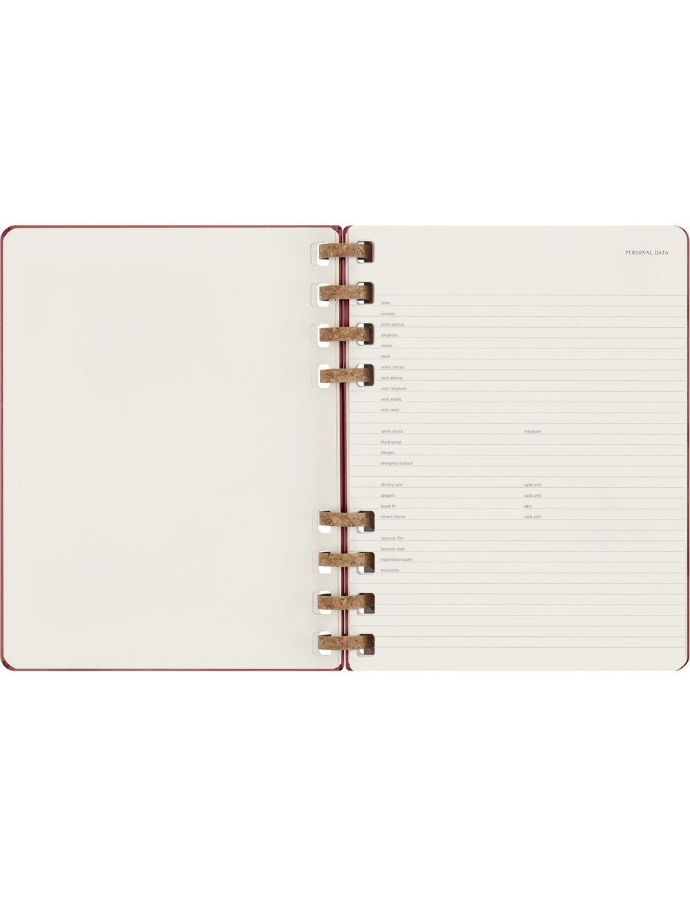 Spiralny kalendarz MOLESKINE Undated Life