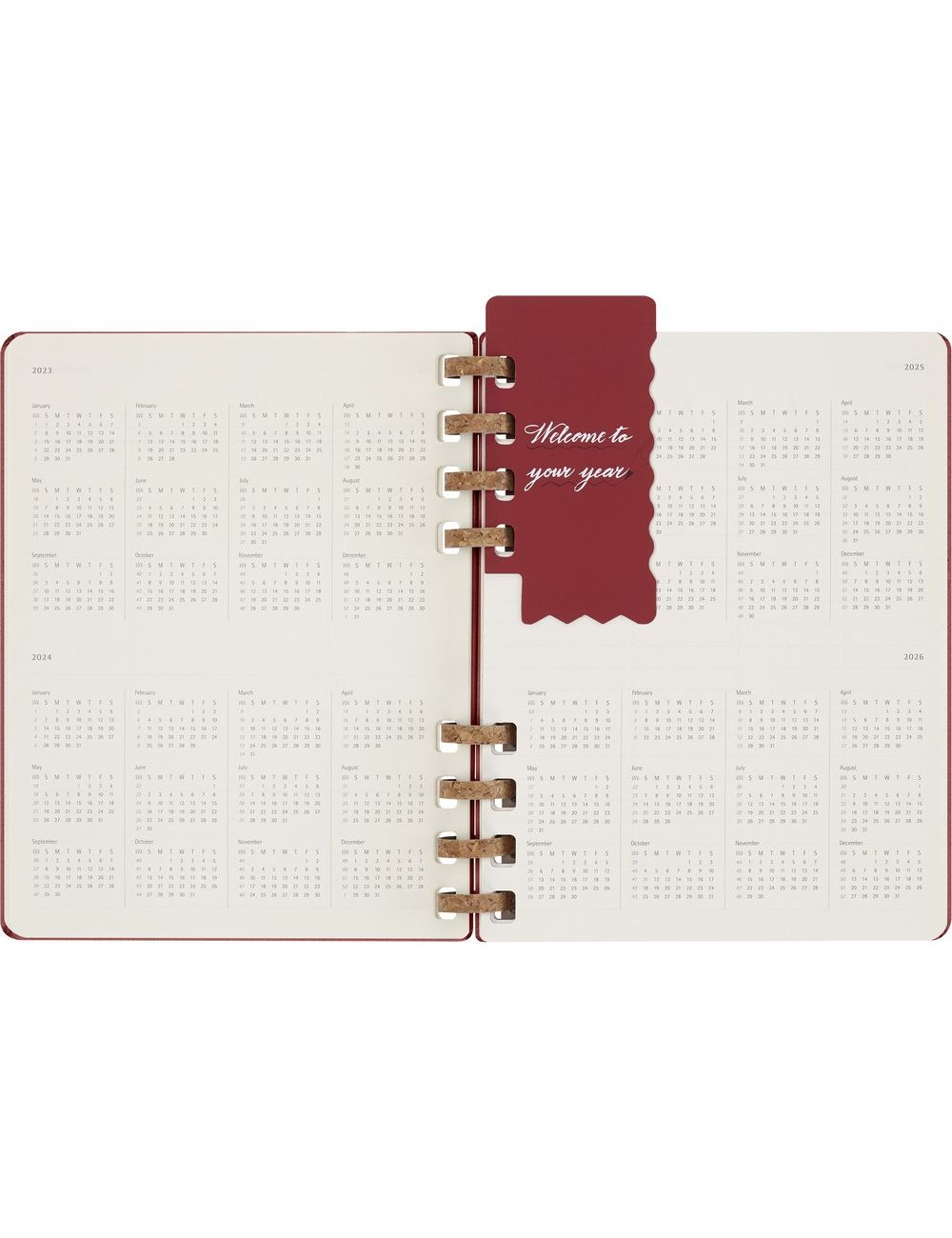 Spiralny kalendarz MOLESKINE Undated Life