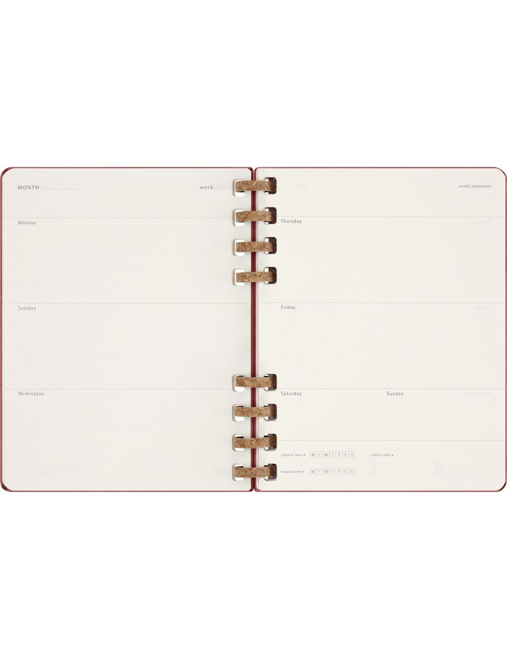 Spiralny kalendarz MOLESKINE Undated Life