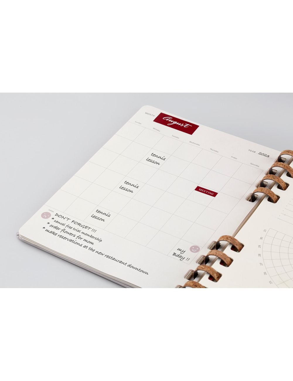 Spiralny kalendarz MOLESKINE Undated Life