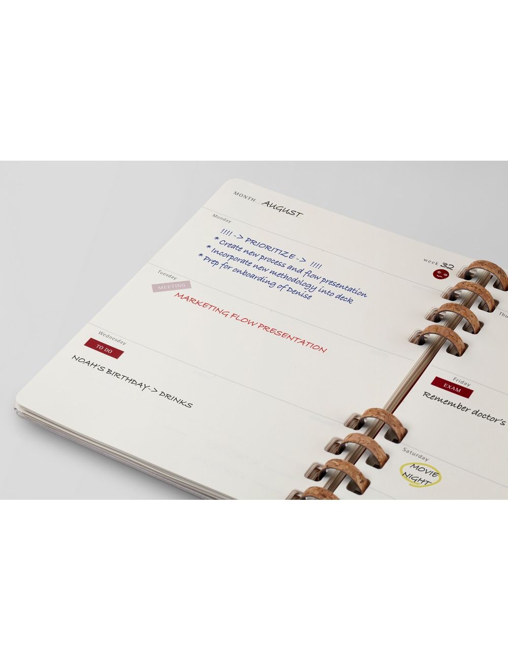 Spiralny kalendarz MOLESKINE Undated Life