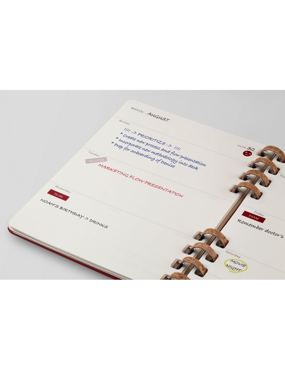 Spiralny kalendarz MOLESKINE Undated Life