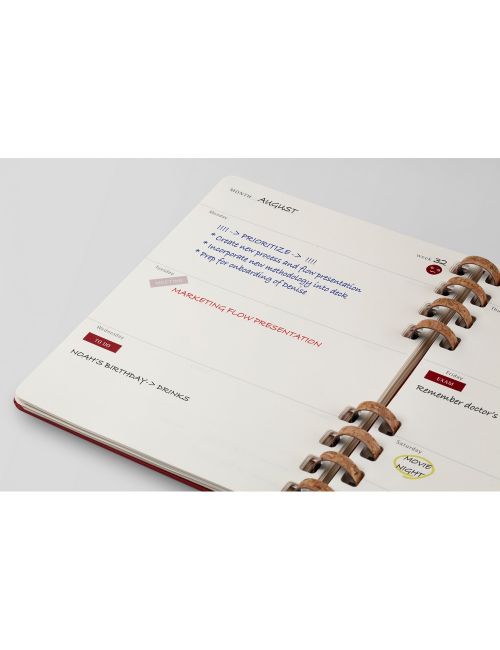 Spiralny kalendarz MOLESKINE Undated Life