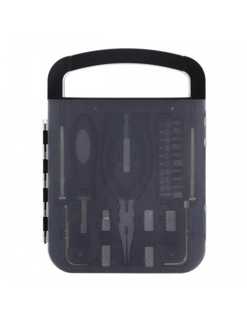 Zestaw narzędzi Hefty, czarny