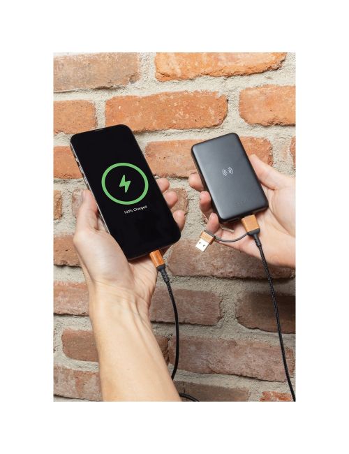 Power bank 5000 mAh, ładowarka bezprzewodowa 5W