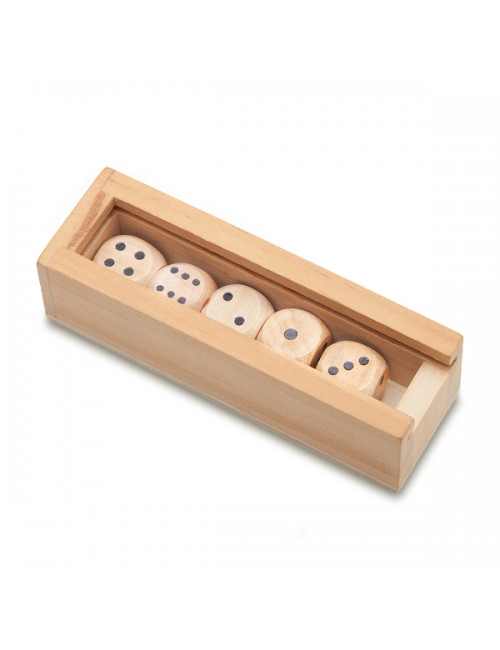 Kości do gry Roll-it, brązowy 