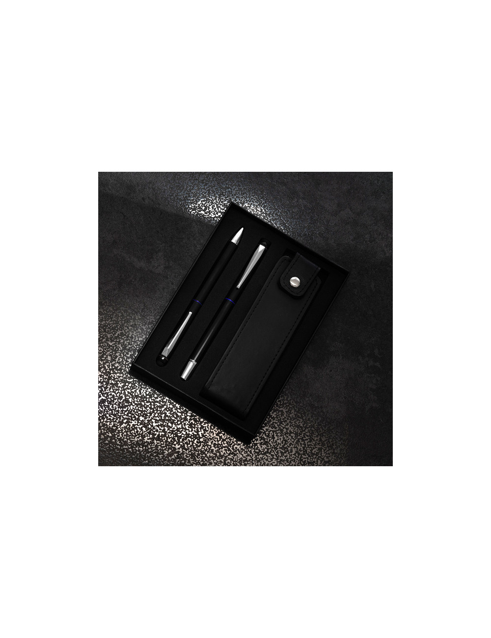 Zestaw piśmienniczy Curitiba, niebieski