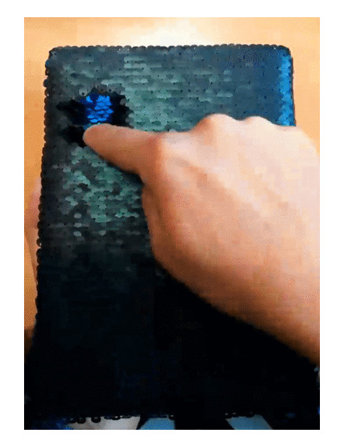 Notes 120x180/80k linia Sequin, czarny