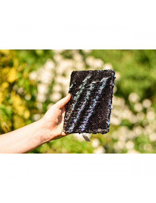 Notes 120x180/80k linia Sequin, czarny