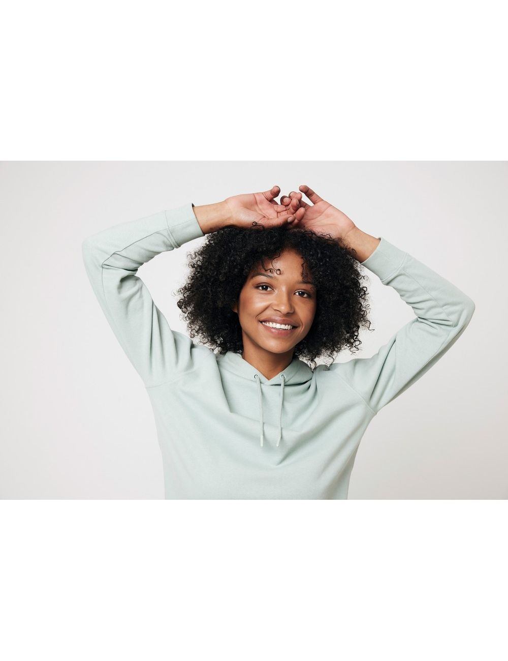 Bluza z kapturem z bawełny z recyklingu Iqoniq...