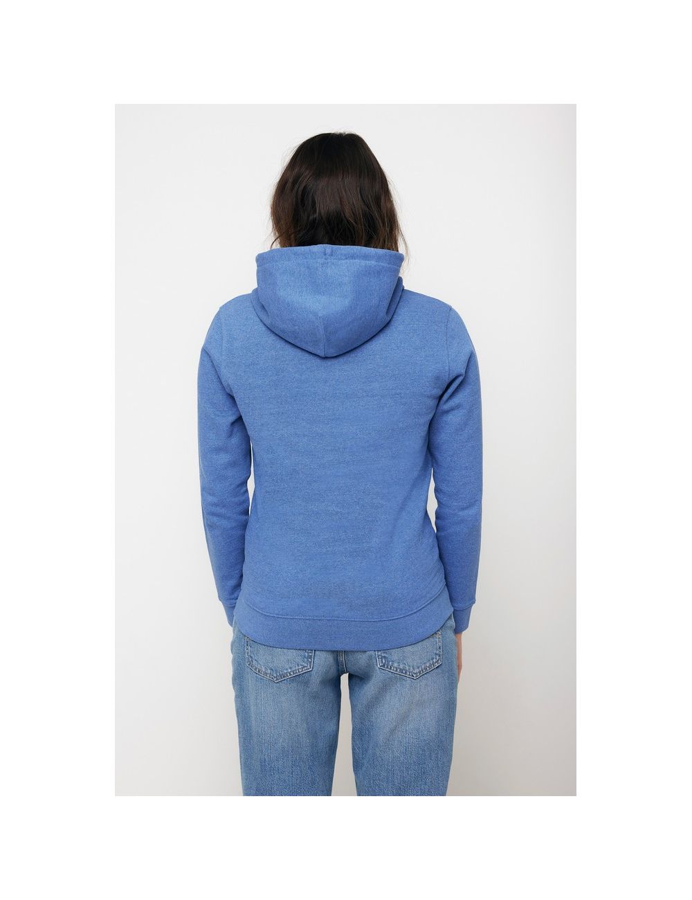 Bluza z kapturem z niebarwionej bawełny z...