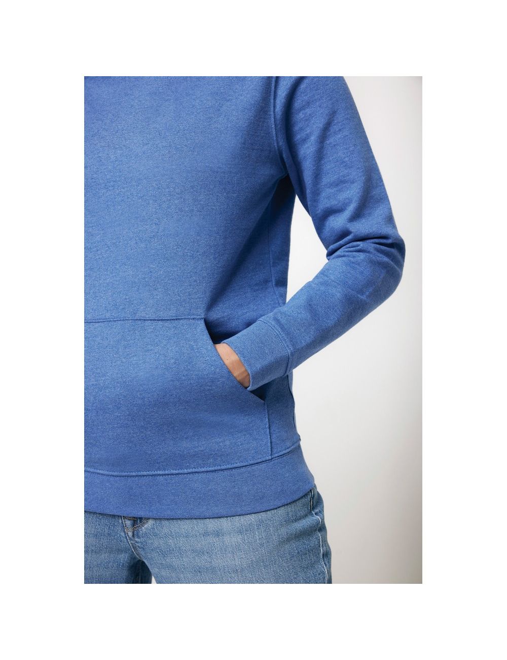 Bluza z kapturem z niebarwionej bawełny z...