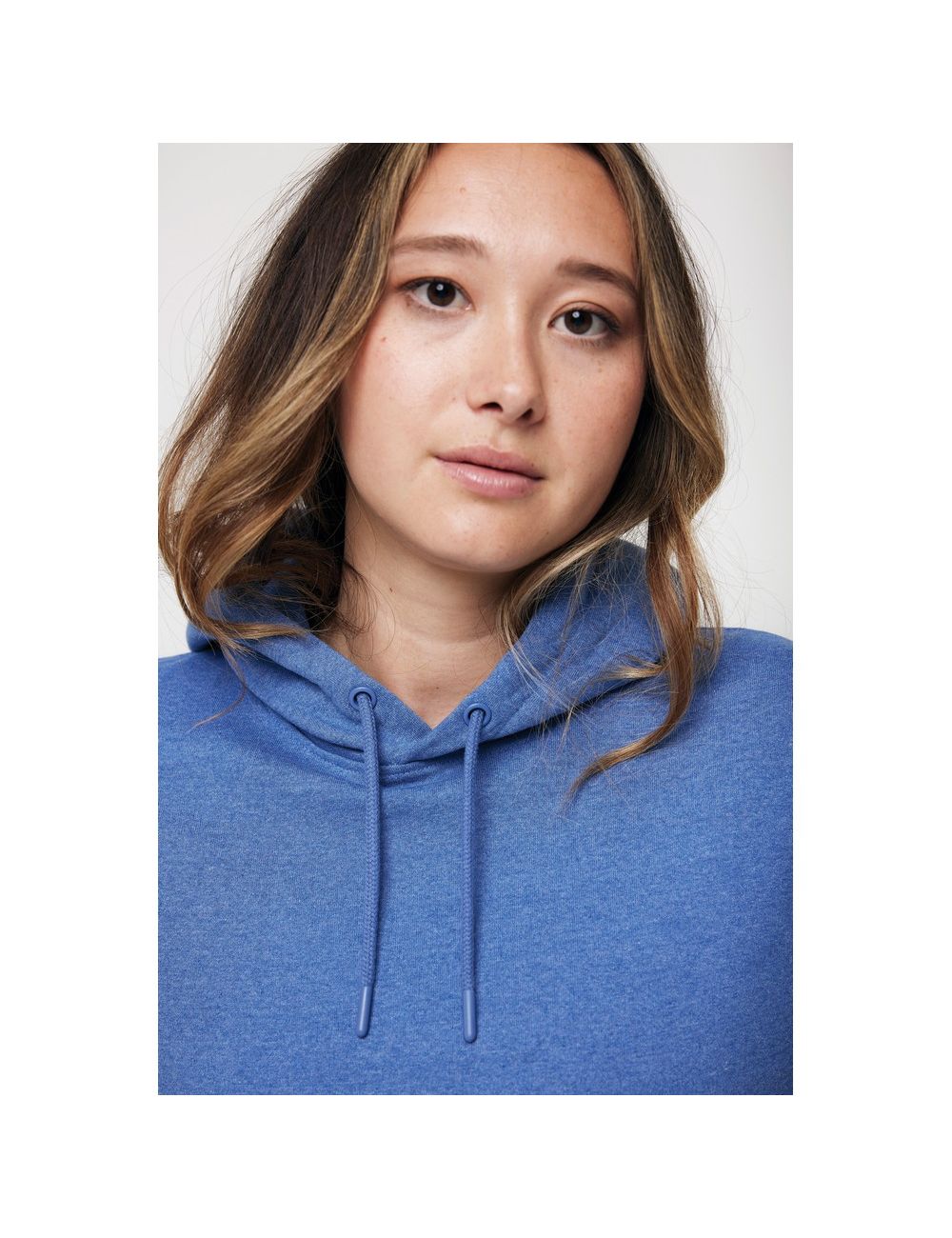 Bluza z kapturem z niebarwionej bawełny z...