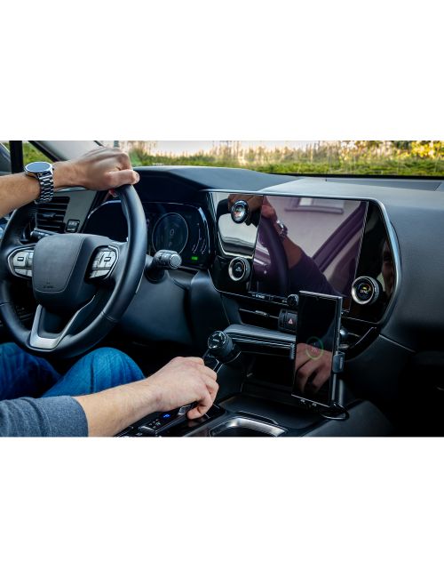 Samochodowy uchwyt do telefonu, ładowarka bezprzewodowa 15W | Skyler