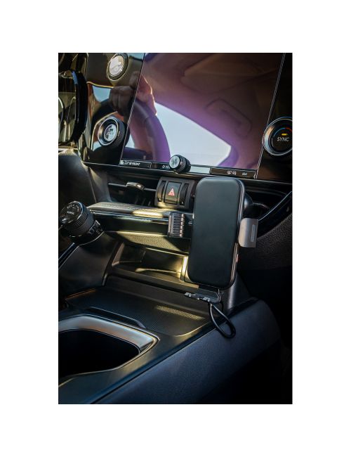 Samochodowy uchwyt do telefonu, ładowarka bezprzewodowa 15W | Skyler