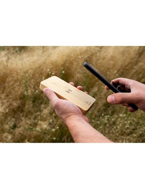 Bambusowy bezprzewodowy power bank 8000 mAh B'RIGHT, ładowarka bezprzewodowa 15W | Benson