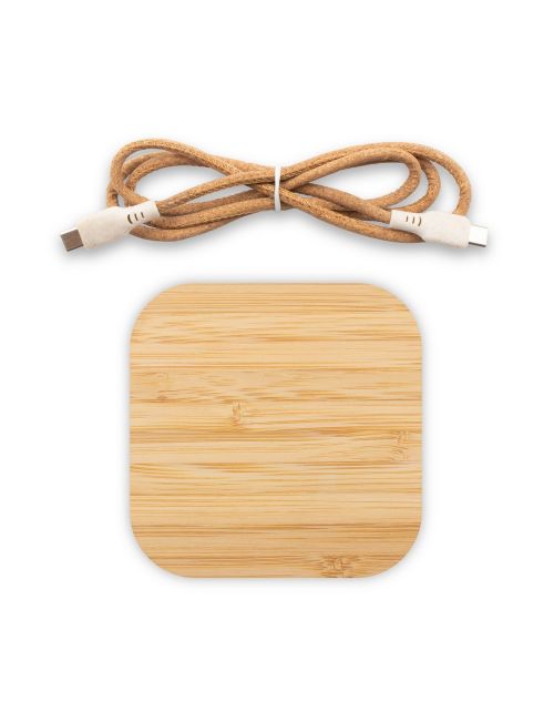 Bambusowa ładowarka bezprzewodowa 10W B'RIGHT | Jazzlyn