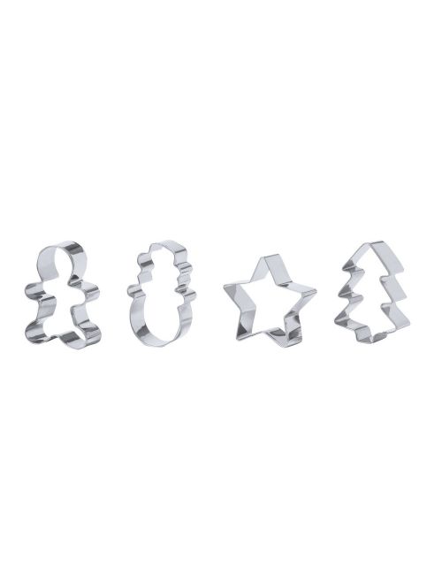 Zestaw do pieczenia, 5 el., wałek do ciasta, 4 foremki do ciasta