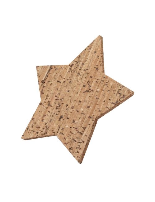 Zestaw korkowych podkładek pod kubek "gwiazda", 4 szt.