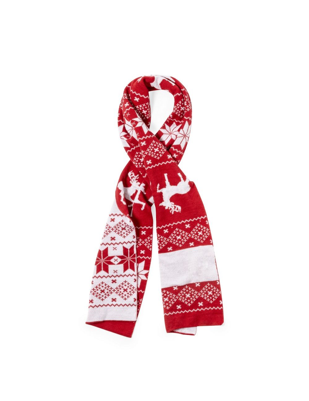 Szalik, świąteczny wzór