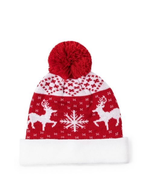 Czapka zimowa, świąteczny wzór