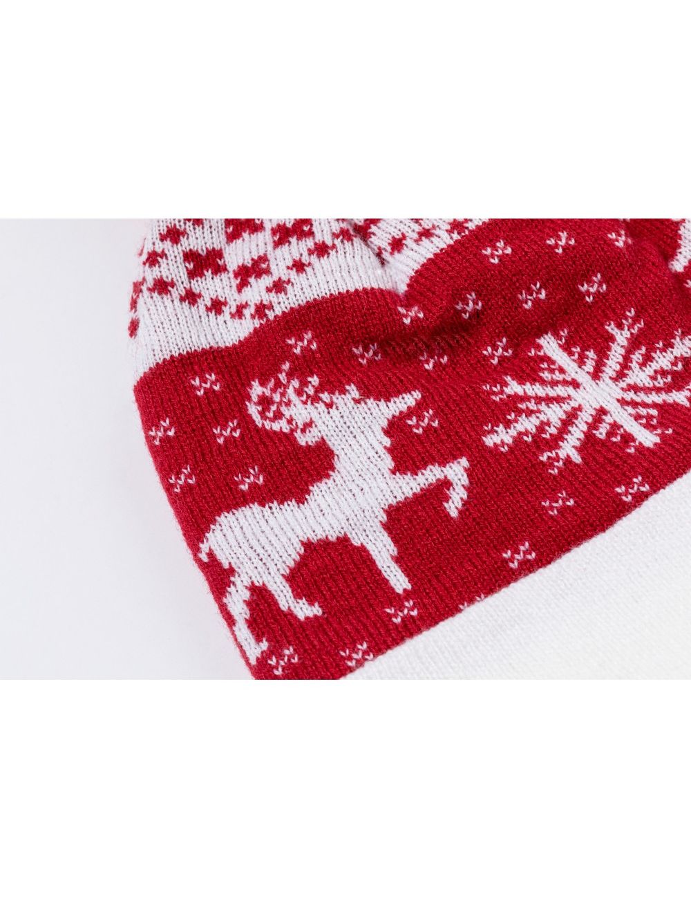 Czapka zimowa, świąteczny wzór