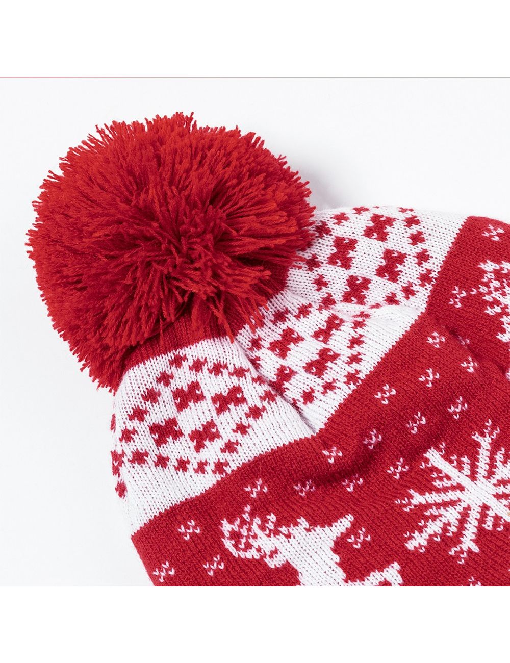 Czapka zimowa, świąteczny wzór