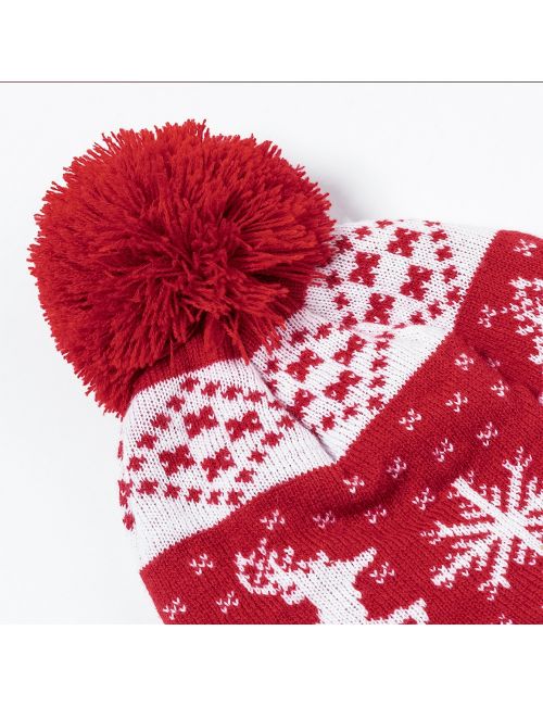 Czapka zimowa, świąteczny wzór