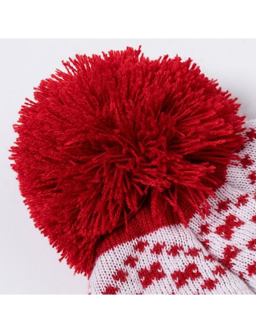 Czapka zimowa, świąteczny wzór