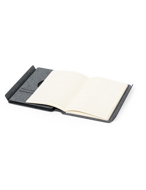 Wielofunkcyjny notatnik RPET A5, magnetyczna ładowarka bezprzewodowa 10W, power bank 5000 mAh