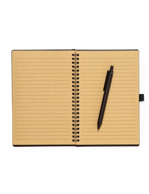 Notatnik A5 z łusek kawowych z długopisem