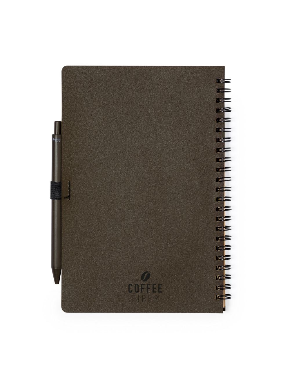 Notatnik A5 z łusek kawowych z długopisem