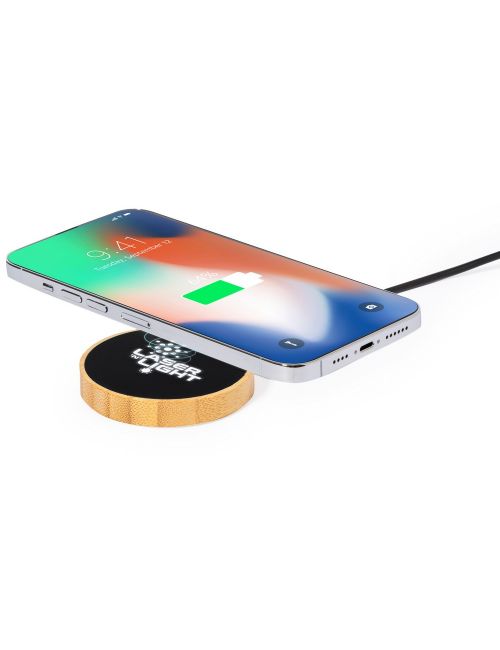 Bambusowa ładowarka bezprzewodowa 15W