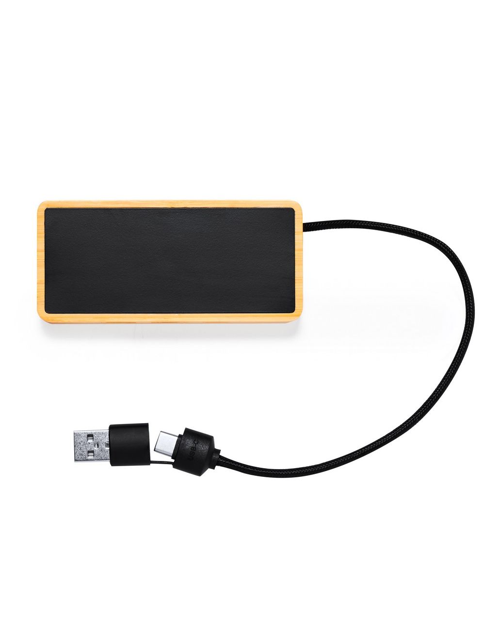 Bambusowy hub USB i USB typu C
