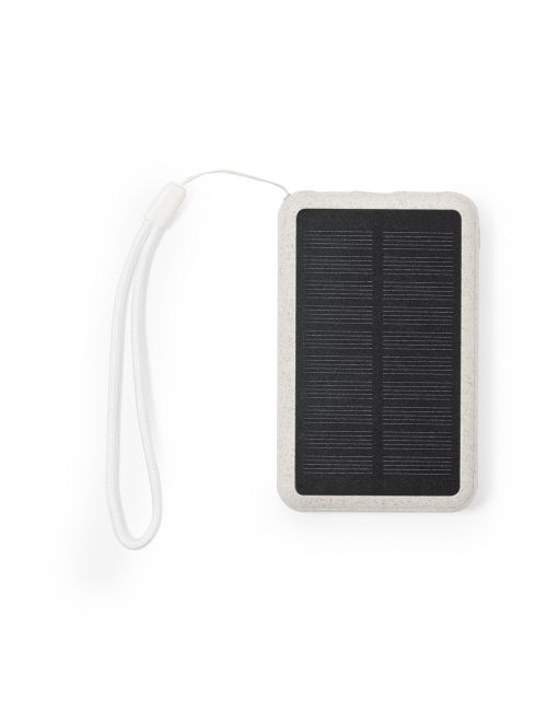 Power bank 5000 mAh ze słomy pszenicznej, ładowarka słoneczna