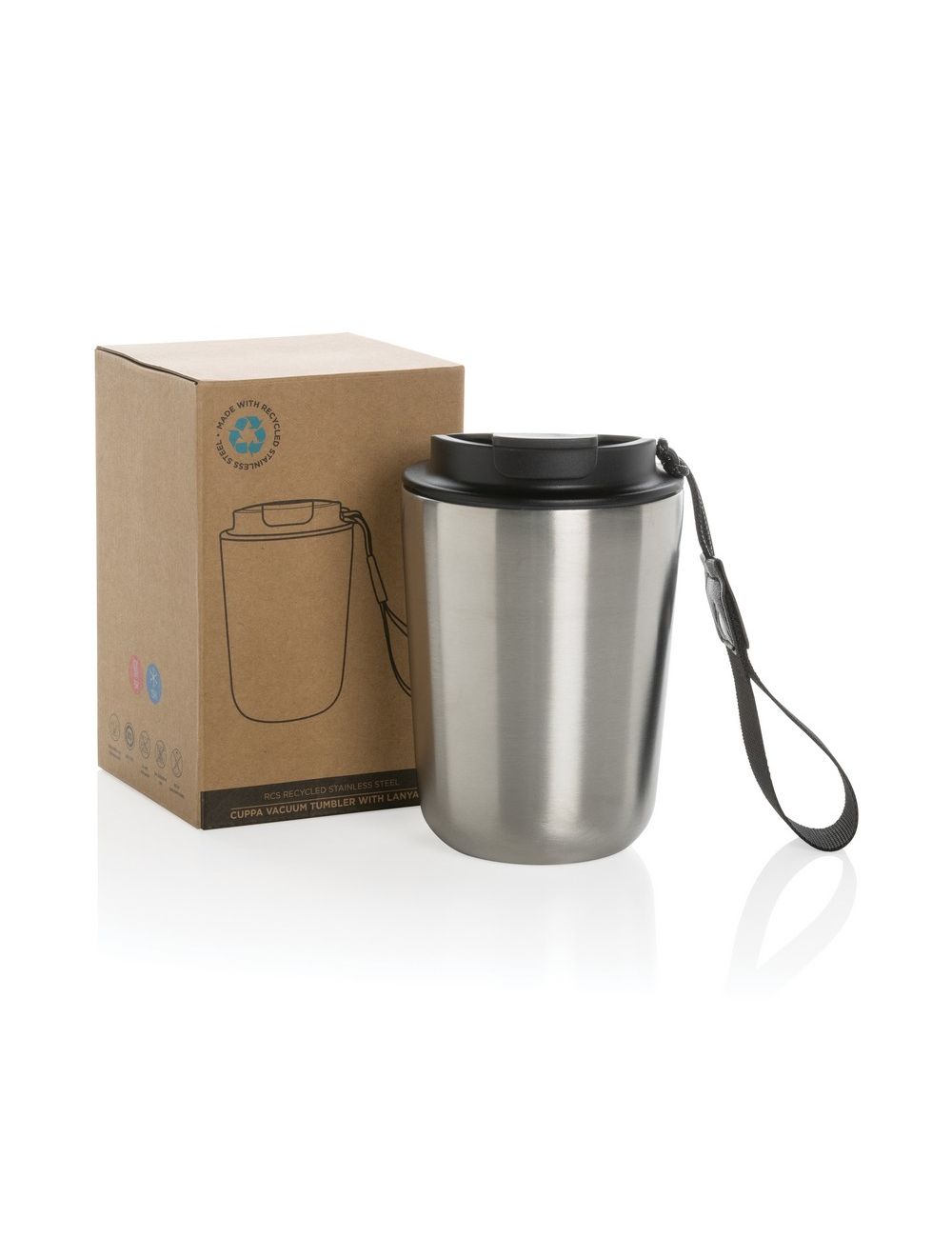 Kubek termiczny 380 ml Cuppa, stal nierdzewna z...