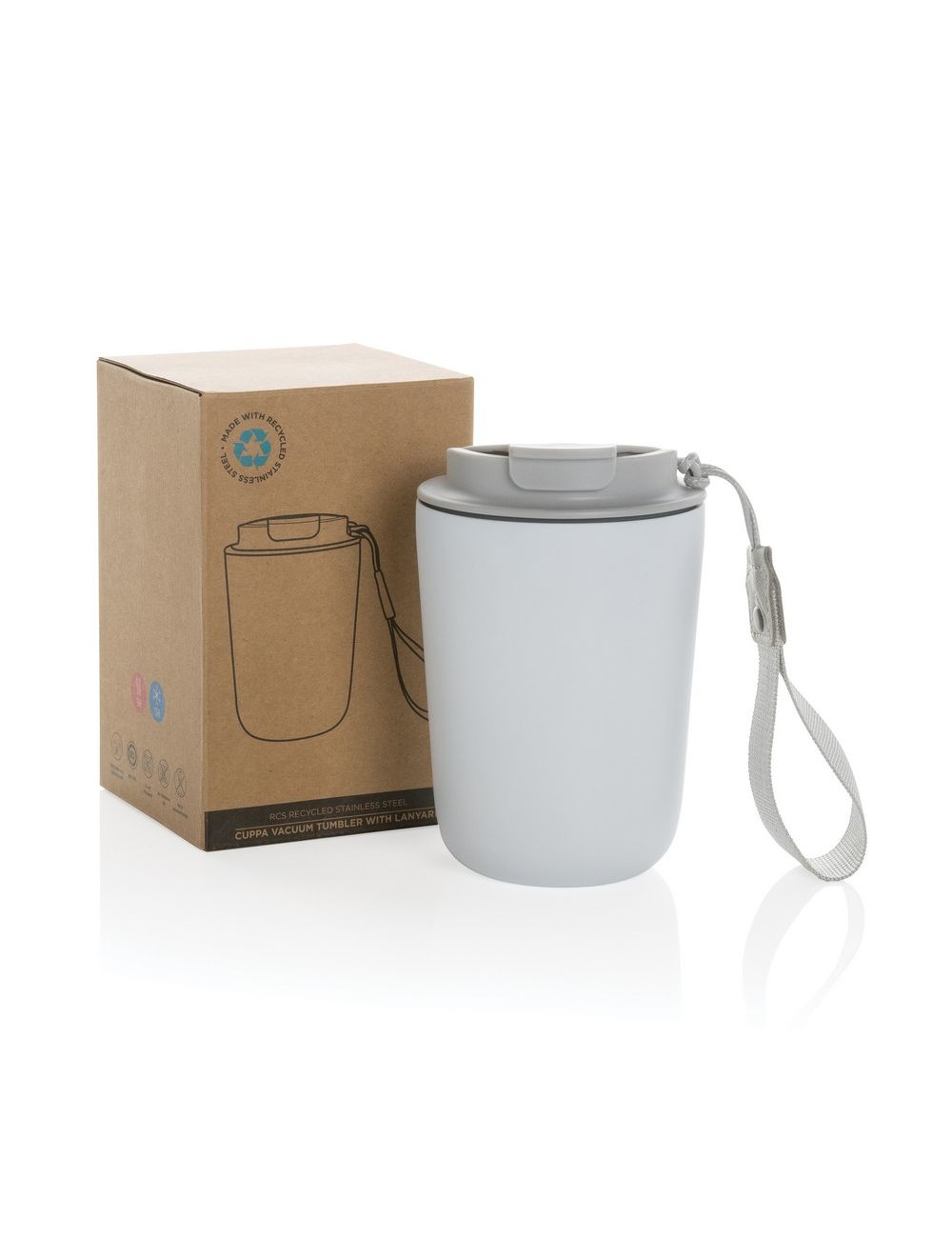 Kubek termiczny 380 ml Cuppa, stal nierdzewna z...