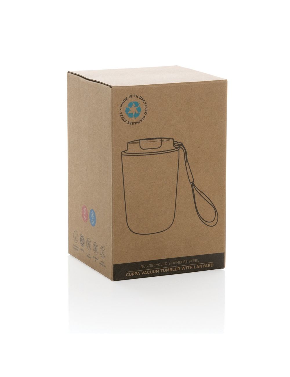 Kubek termiczny 380 ml Cuppa, stal nierdzewna z...