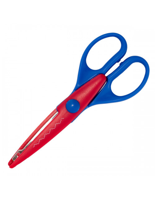 Zestaw dziurkaczy z nożyczkami Fun-design, niebieski 