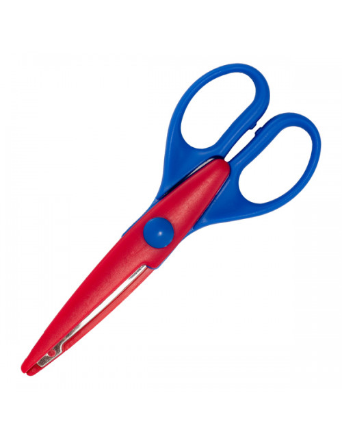 Zestaw dziurkaczy z nożyczkami Fun-design, niebieski 