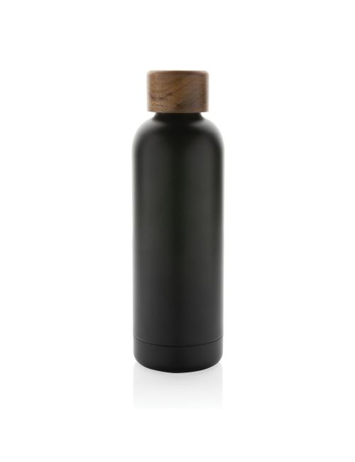 Butelka termiczna 500 ml Wood, stal nierdzewna z recyklingu